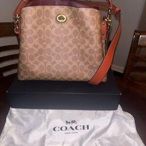Coach signature leather Willow shoulder bag